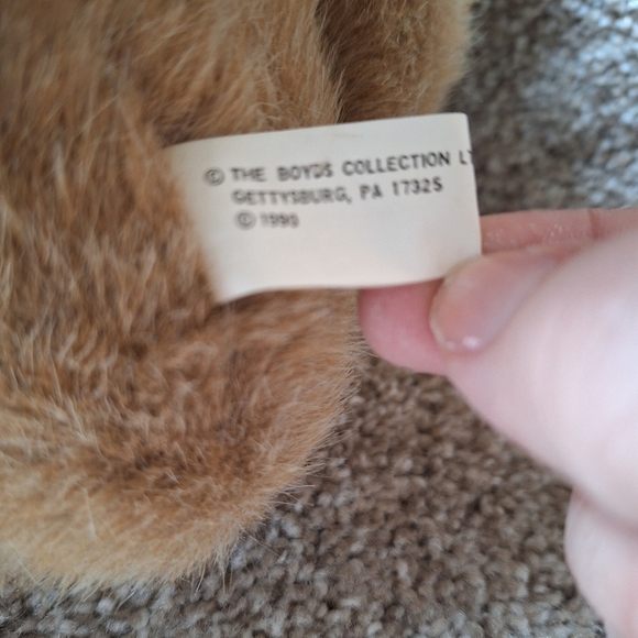 Vintage 1990 Sebastian Boyds' Bears Original tag 9.5" in sitting position. - Picture 8 of 8
